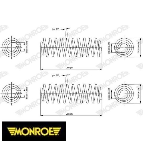 Fahrwerksfeder monroe - 2x,